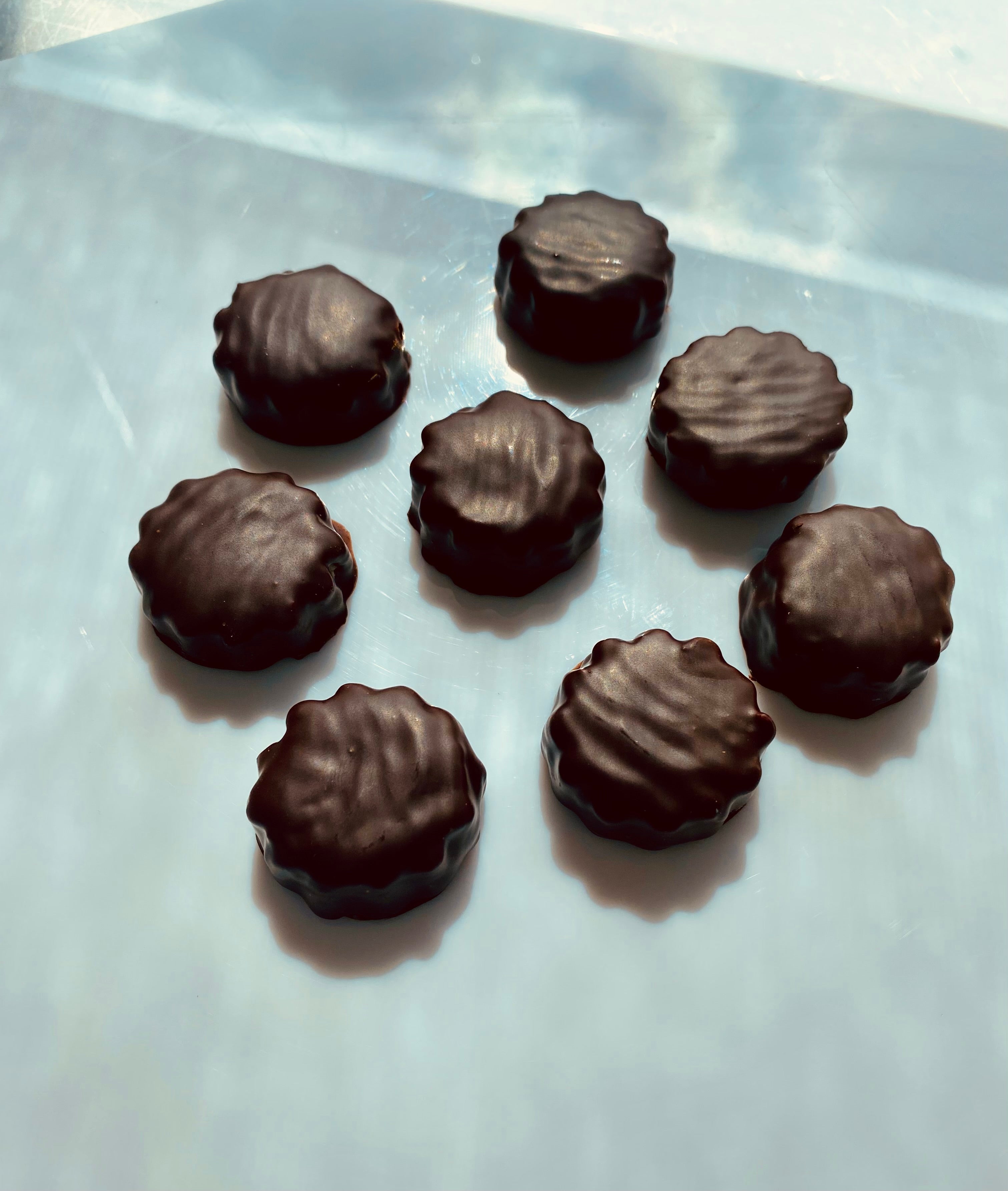 Pâte d’amande et chocolat noir